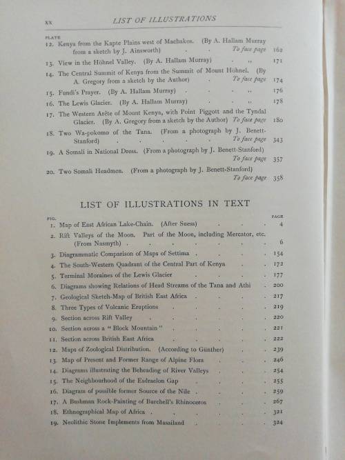 THE GREAT RIFT VALLEY- Being the Narrative of a Journey to Mount Kenya and Lake Baringo Gregory, J.W