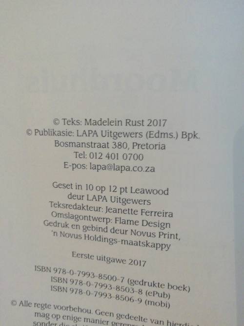 MOORDHUIS / Madelein Rust