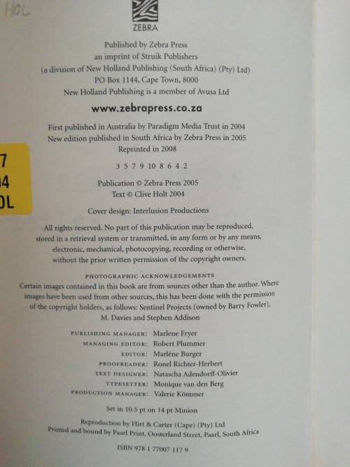 At Thy Call we did not Falter / Clive Holt