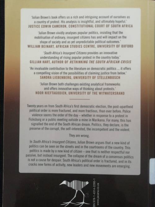 South Africa`s Insurgent Citizens / Julia Brown