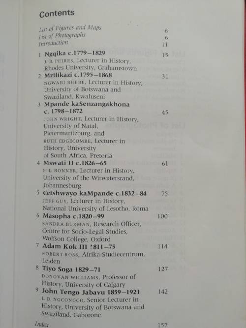 Black Leaders in Southern African History Edited by Christopher Saunders