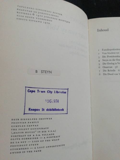 Vader van sy volk - President MT Steyn / Johannes Meintjes