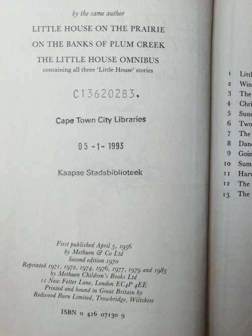 Little House in the Big Woods / Laura Ingalls Wilder