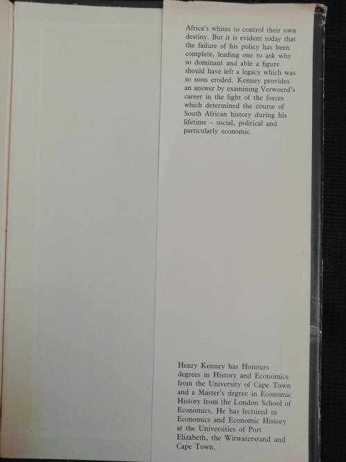 ARCHITECT OF APARTHEID: H. F. VERWOERD-AN APPRAISAL / HENRY KENNY