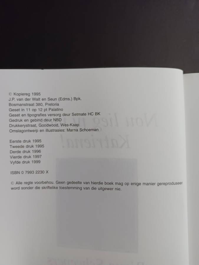 Nou lieg jy mos, Katriena! / Riana Scheepers