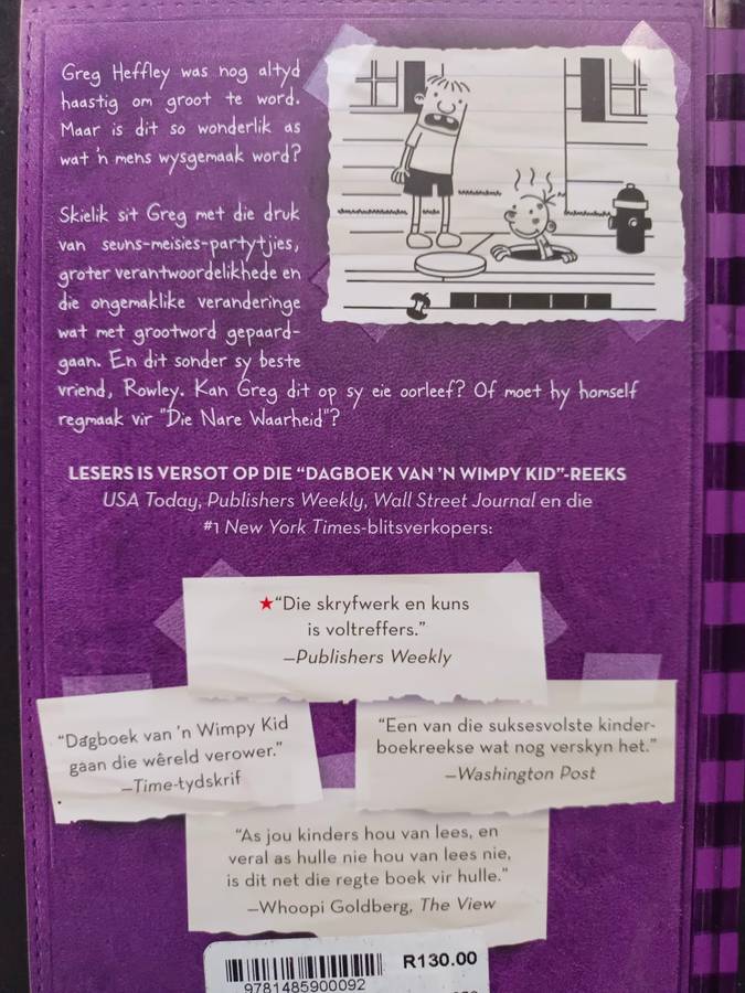 DAGBOEK van `n Wimpy Kid: Die Nare Waarheid / Jeff Kinney