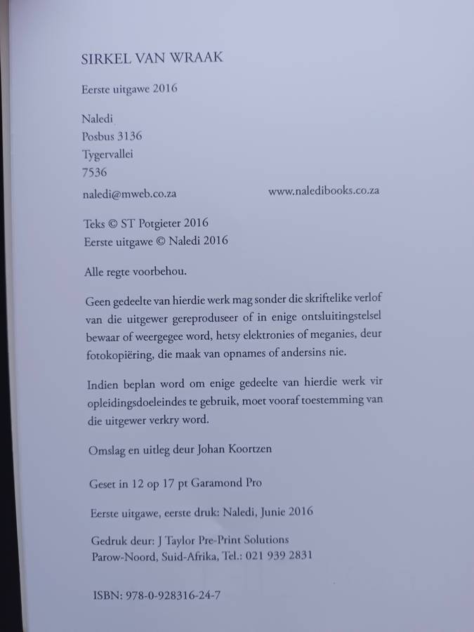 SIRKEL VAN WRAAK / ST POTGIETER