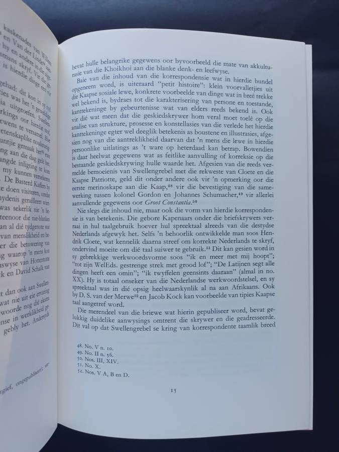 BRIEFWISSELING VAN HENDRIK SWELLENGREBEL JR OOR KAAPSE SAKE 1778-1792 / 2de reeks V.R.S 13