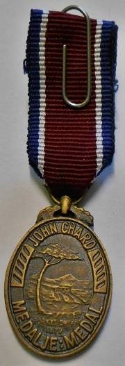 Miniature John Chard Medal Voided Acorn Dark Type