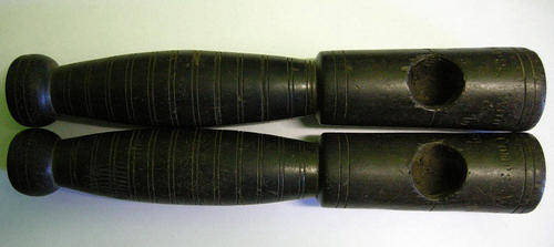 Boer War POW Trench Art Skipping Rope Handles Wood Diyatalawa Ceylon 15-9-01