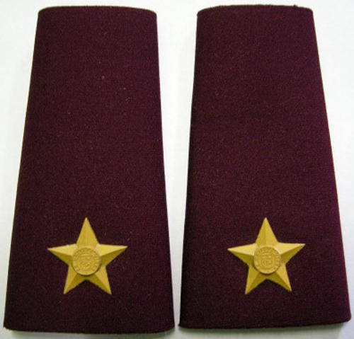 Medic 2nd Lieutenant Rank Insignia Pair Rubberised