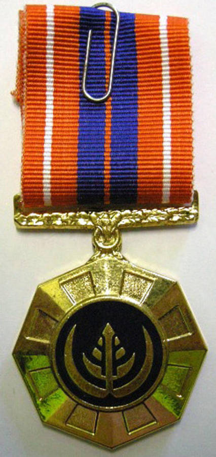 Full Size Pro Patria Medal Numbered at Back Flush Epoxy In Original Box