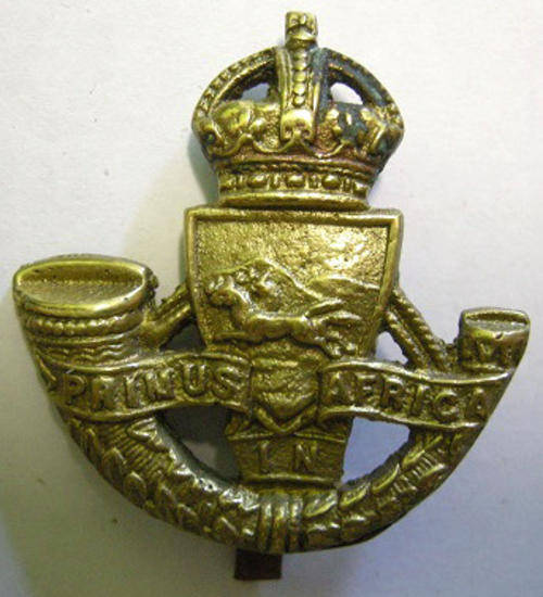 Royal Durban Light Infantry Brass Cast Cap Badge Slider Type