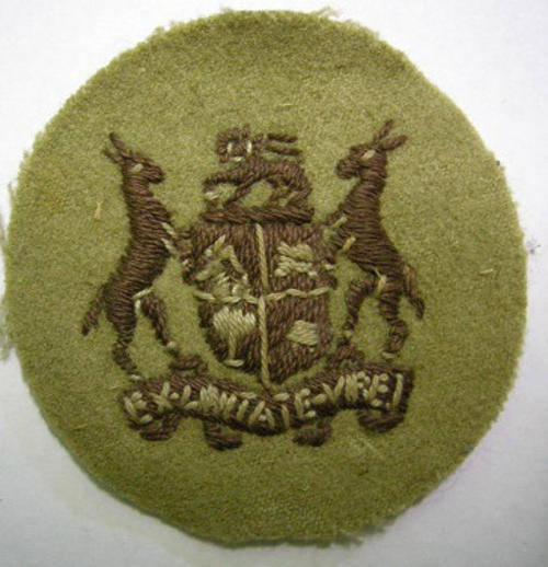 WWII Sergeant Major Class II Rank Insignia Embroidered on Felt