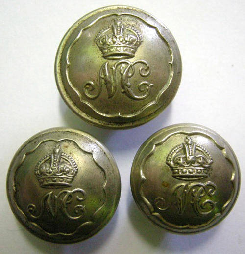 Natal Carbinners Buttons x 3 Hobson&Sons Golden SquareW 22mm Hobson LondonW 20mm & Extra Superb 18mm