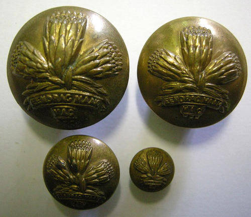 SSB Buttons x 4  25mm & 22mm Smith & Wright Birmingham, 15mm WM Dwoler & Sons Ltd & 9mm