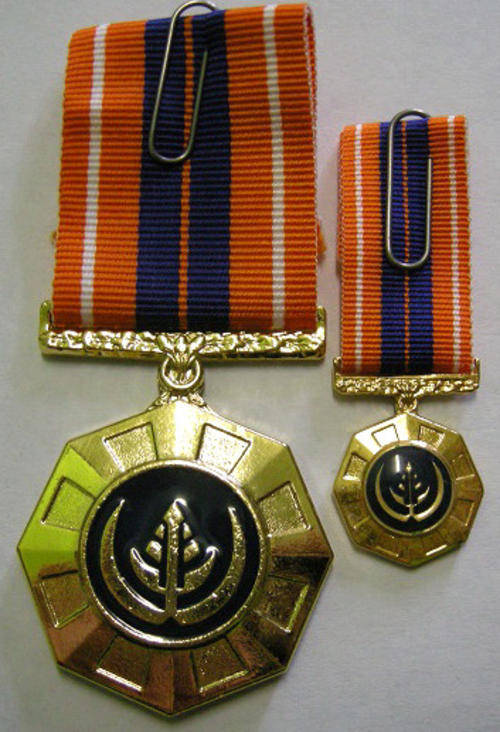 Full Size Pro Patria Medal Numbered at Back & Miniature  In Box