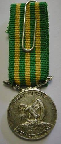Miniature Danie Theron Medal