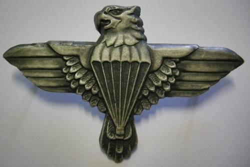 44 Parachute Brigade Grey Metal Beret Badge Pin Type Dinnes 303