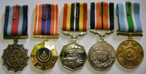 Full Size Medal Set of Five