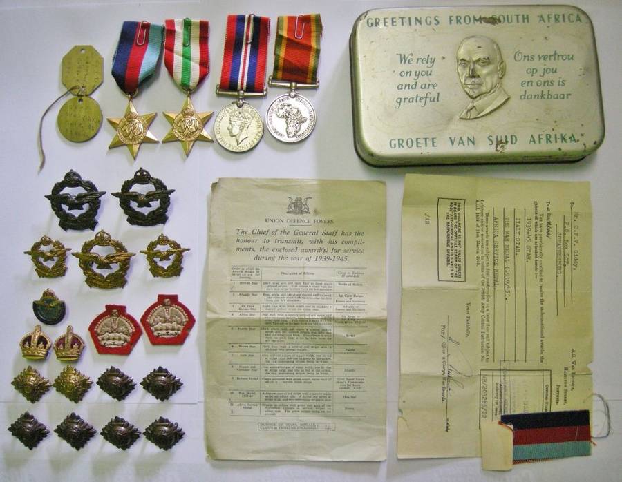 WWII Full Size Medal Group of Four Unresearched SEE DESCRIPTION