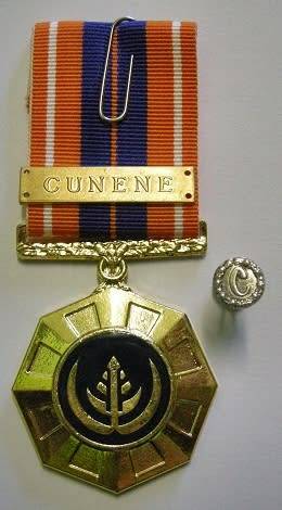 Full Size Pro Patria Medal Numbered at Back w/ Cunene Bar & Cunene Button in Box