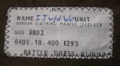 SADF Bunny Jacket Size 3802 1972 See Label All Buttons Intact