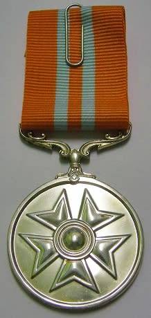 Full Size Pro Virtute Medal Numbered 037 Marked Silver 12cm Ribbon