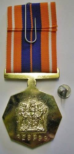 Full Size Pro Patria Medal Numbered at Back w/ Cunene Bar & Cunene Button in Box