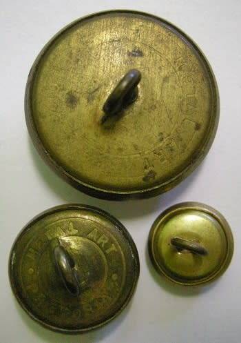 SA Railway Police Buttons x 3 (28mm, 18mm & 12mm)