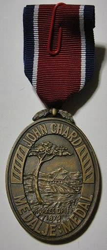 Full Size John Chard Medal NOT Numbered Thick Lettering Small Thin Suspender Ring