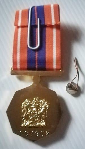 Full Size Pro Patria Medal Numbered at Back w/ Cunene Bar & Cunene Button in Box