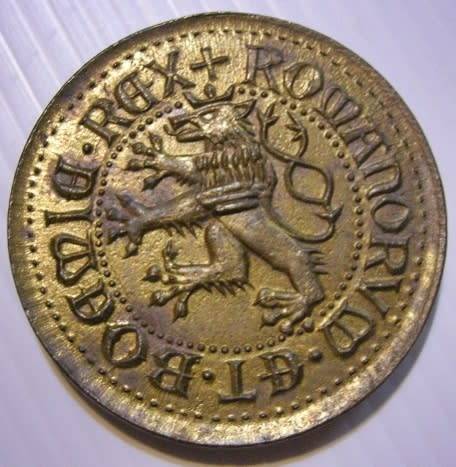 Medallion Gracia Karolus Romanorum Et Boemia Rex (Holy Roman Emperor Charles IV) 42mm Rim Marked HP