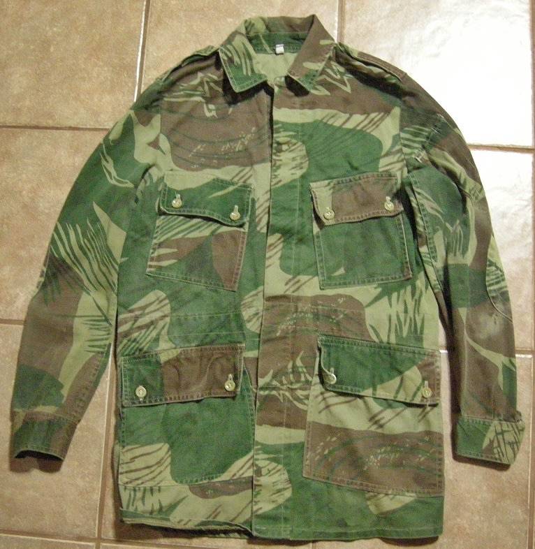 Rhodesian Camo Bush Jacket Note Hole (50x55mm) @ Back & Condition Size 53cm Armpit to Armpit