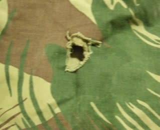 Rhodesian Camo Bush Jacket Note Hole (50x55mm) @ Back & Condition Size 53cm Armpit to Armpit