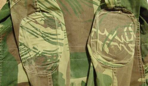 Rhodesian Camo Bush Jacket Note Hole (50x55mm) @ Back & Condition Size 53cm Armpit to Armpit