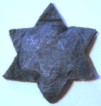 Jewish Chaplain Badge Embroidered on Felt Dinnes 1939