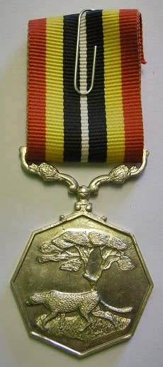 Full Size Southern Africa Medal Uniface Susp Tall Grass Crisp Detail Matte Finish Nr @ Back In Box