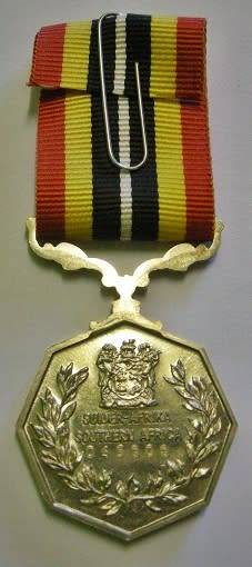 Full Size Southern Africa Medal Uniface Susp Tall Grass Crisp Detail Matte Finish Nr @ Back In Box