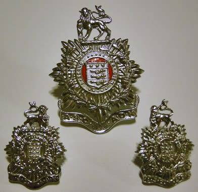 Administration Services Corps Chromed Cap and Collar Badges Bolts and Pins Intact