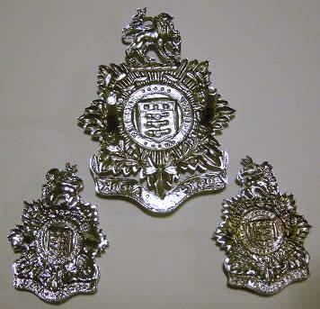 Administration Services Corps Chromed Cap and Collar Badges Bolts and Pins Intact