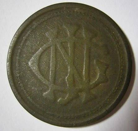 Token (Glencoe) Mine Stores Brown Celluloid 28.1mm Hern 232aa Poor Condition