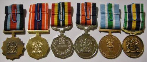 Full Size Medal Set of Six with Full Size Cunene Bar
