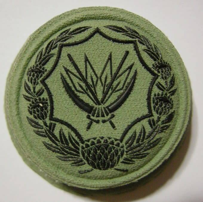SANDF Combat Dress Rubberised Chest Badge for Reserve Voluntary Service