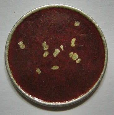 General Post Office Token (5c) Hern 442u Painted Different Shades of Red Magnetic Uniface