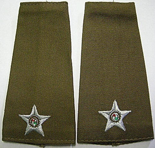 SA Army Rank Insignia 2nd Lieutenant Embroidered Pair
