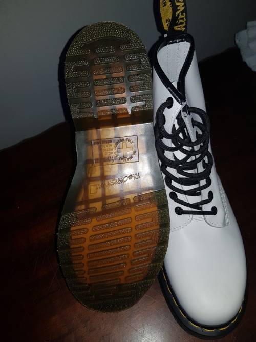 Dr Marten White Lace up Boots