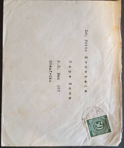 1946 German joint allied zone, 2 x covers.