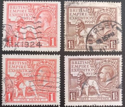 1924, 1925 British Empire Exhibition both sets used. Catalogue R2500