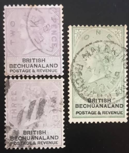 1887 British Bechuanaland used selection